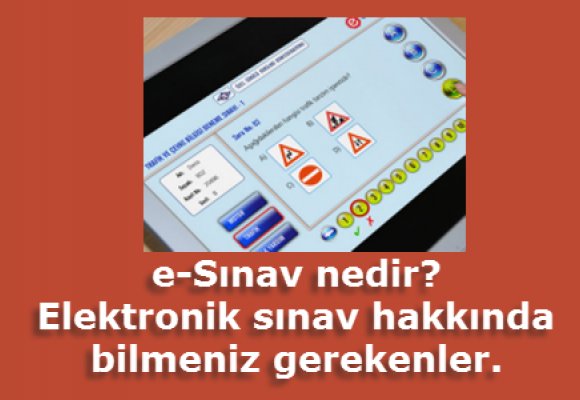 EHLİYET E-SINAV NEDİR?